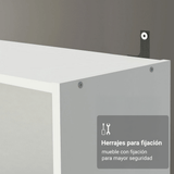 Estante Librero con 6 Nichos Blanco 6908