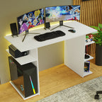 Escritorio Gamer 120 cm Blanco Madesa