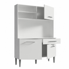 Cocina Compacta 120 cm Blanco Life Madesa