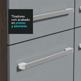 Cocina Compacta 229cm Marrón/Gris Emilly Top