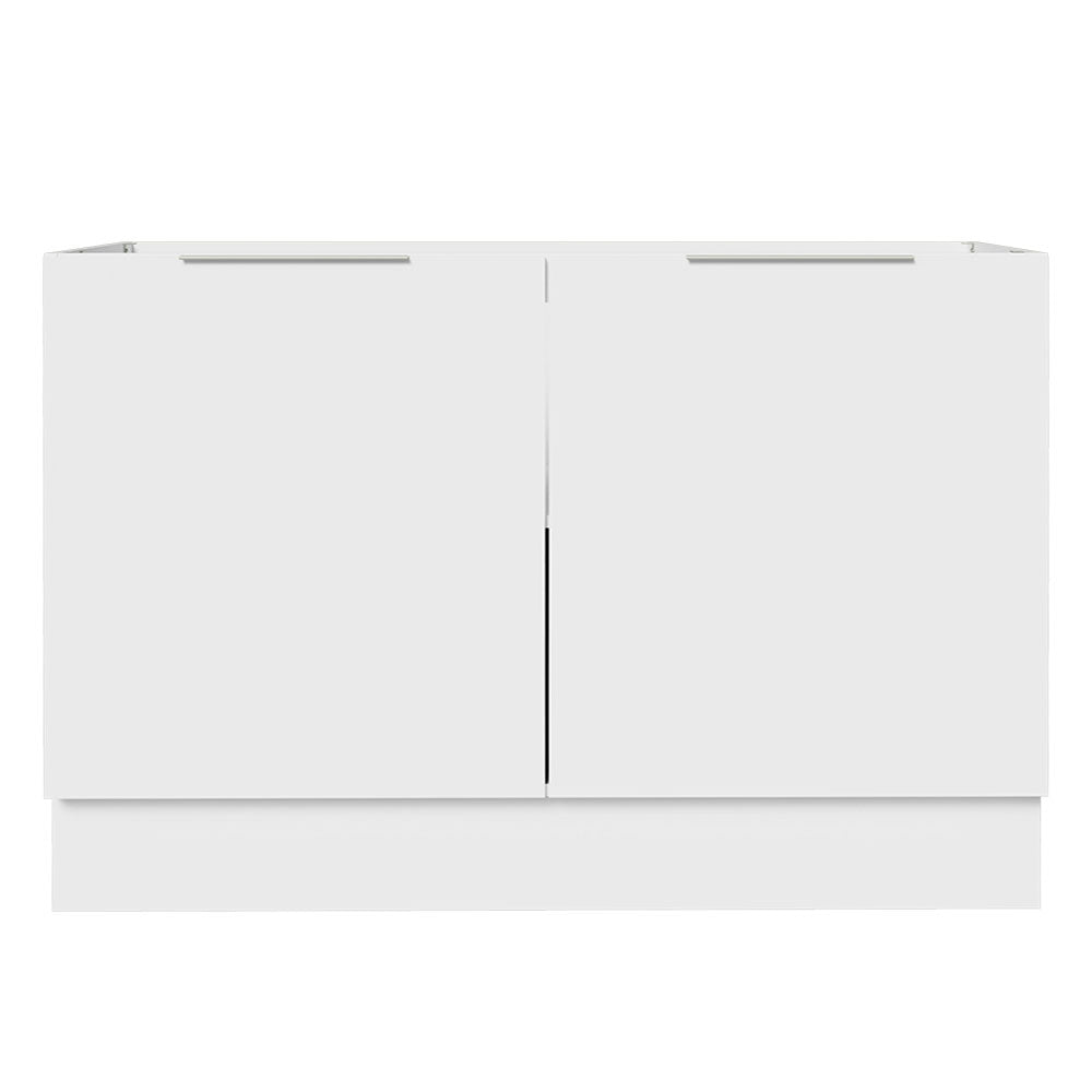Gabinete Bajo 120 cm 2 Puertas Sin Encimera Blanco Stella Madesa