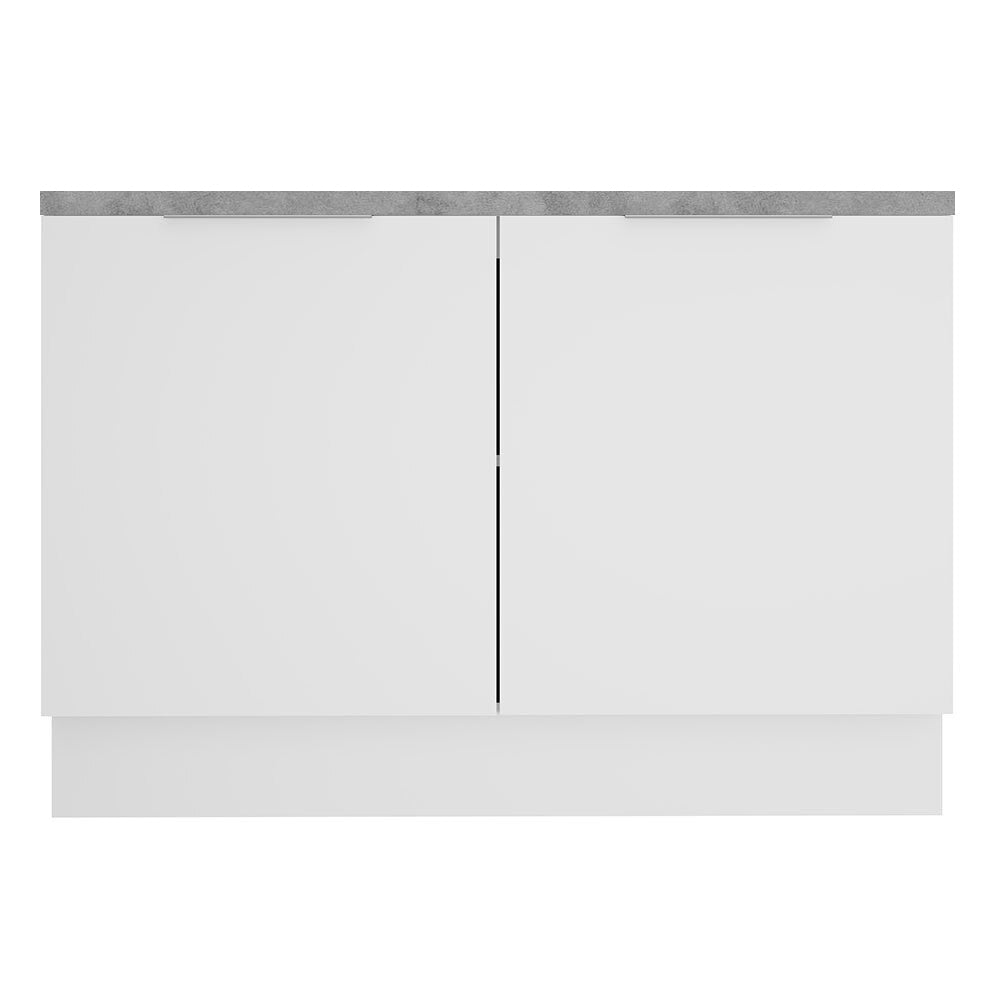 Gabinete Bajo 120 cm 2 Puertas Blanco Stella Madesa