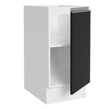 Gabinete Bajo 35 x 60 cm 1 Puerta (Sin Encimera) Blanco/Negro Glamy