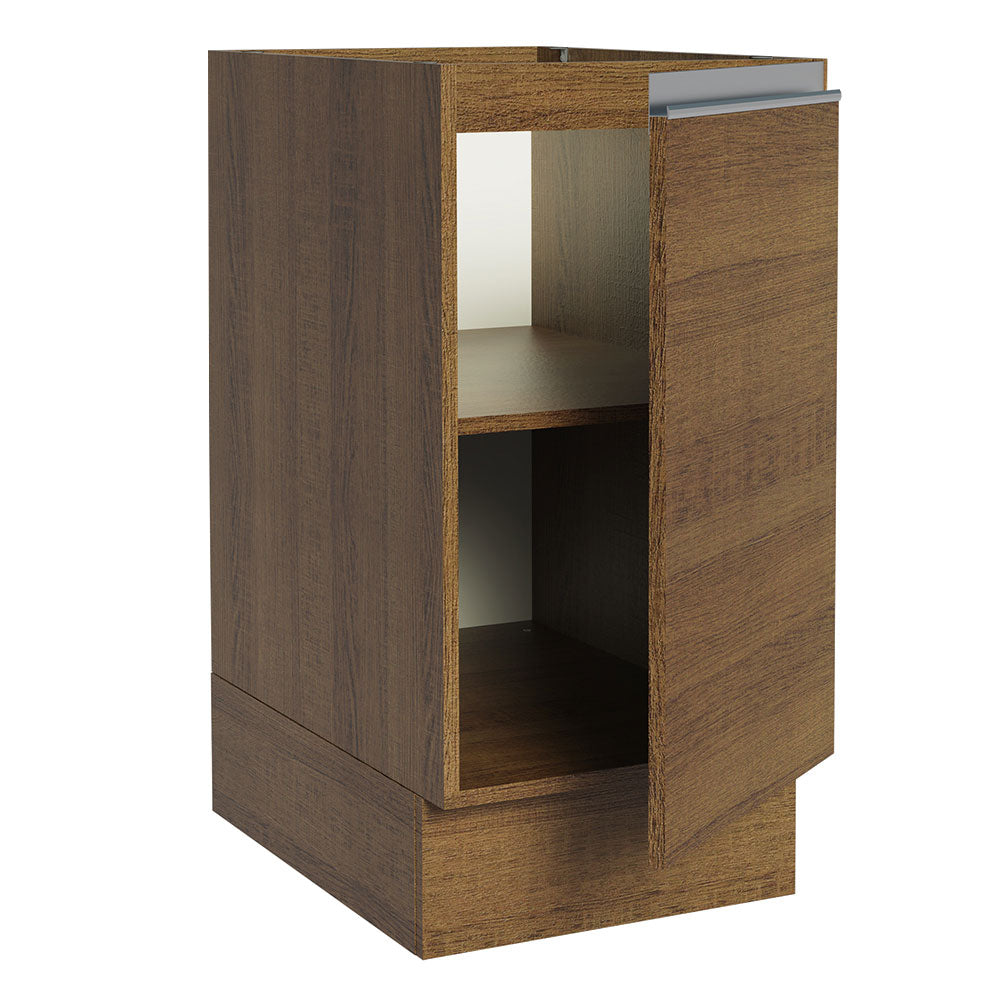 Gabinete Bajo 40 cm 1 Puerta Sin Encimera Marrón Glamy Madesa