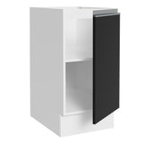 Gabinete Bajo 40 x 60 cm 1 Puerta (Sin Encimera) Glamy Blanco/Negro