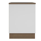 Gabinete Bajo 60 cm 1 Puerta Marrón/Blanco Stella Madesa