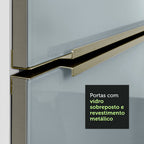 Gabinete Bajo 60 cm 1 Puerta Sin Encimera Blanco/Gris Lux Madesa