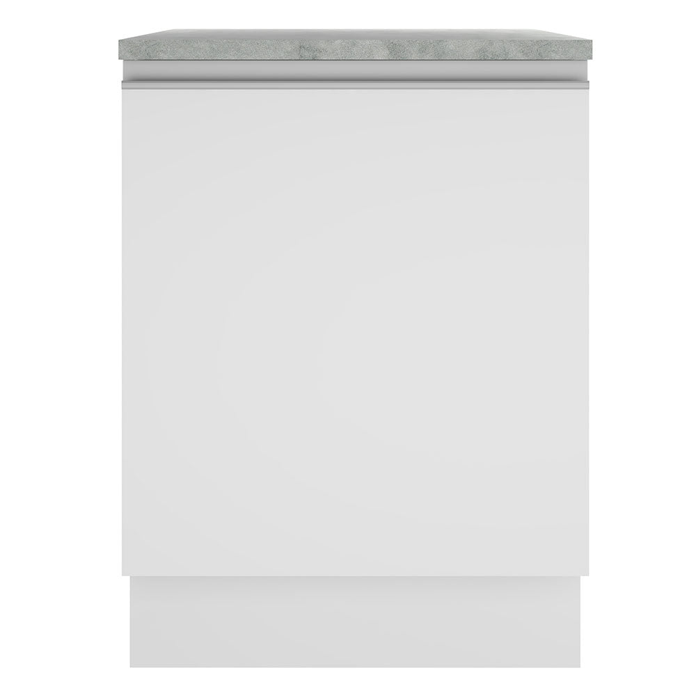 Gabinete Bajo 70 cm 2 Puertas Sin Encimera Blanco Glamy Madesa