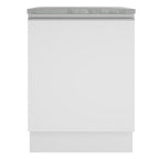 Gabinete Bajo 70 cm 2 Puertas Sin Encimera Blanco Glamy Madesa