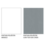 Gabinete Bajo para Horno de Empotrar 80 cm Sin Encimera Blanco/Gris Agata Madesa