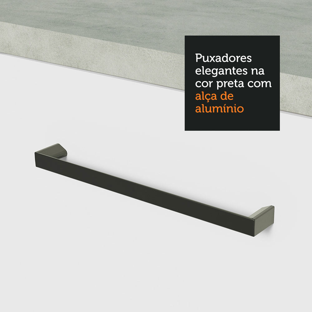 Mueble de Cocina para Horno 60 x 60 cm 1 Puerta 3 Cajones Agata Blanco