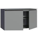 Gabinete Bajo para Fregadero 120 cm 2 Puertas Sin Patas Nice Gris