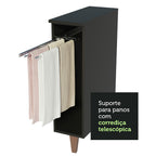 Estante para Paño 20 cm Negro Reims Madesa