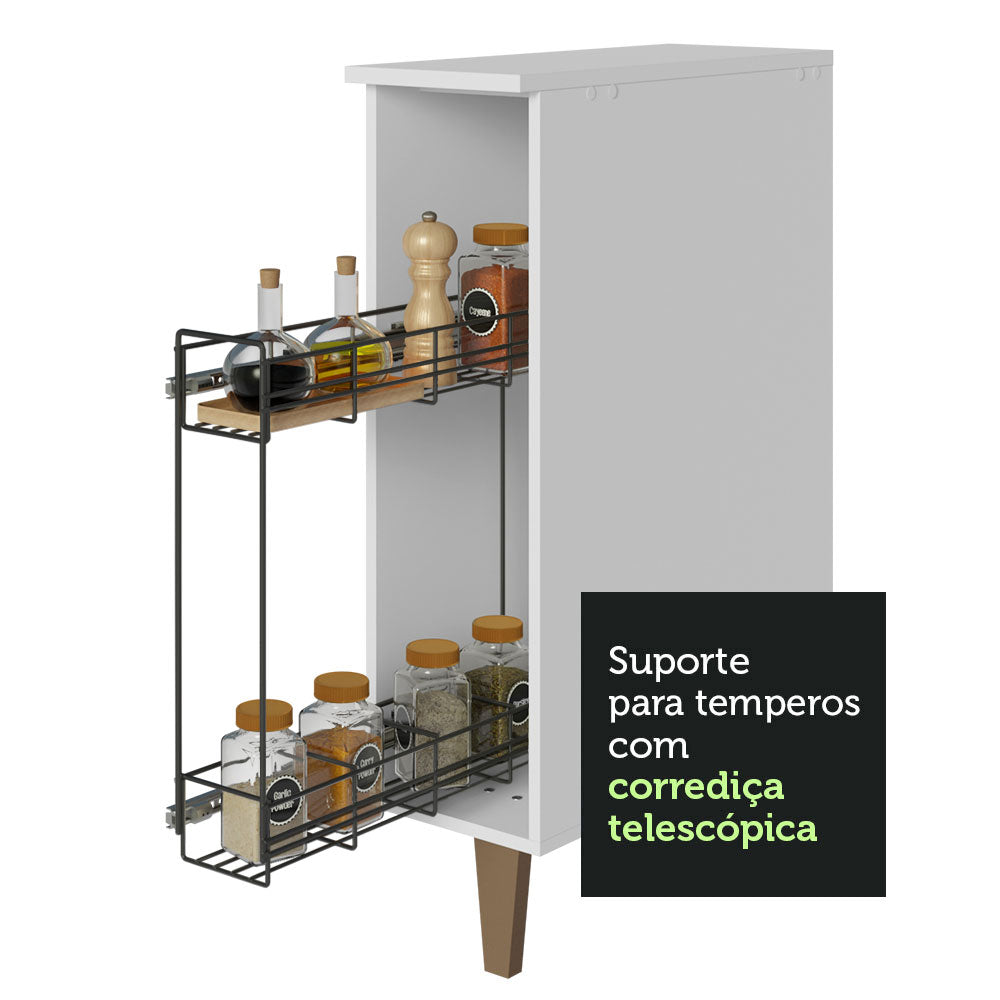 Especiero de Cocina 20 cm Blanco Reims Madesa