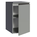 Gabinete Bajo 40 cm 1 Puerta Sin Patas Nice Gris