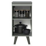 Gabinete Bajo 40 cm 1 Puerta Con Patas Gris Nice Madesa