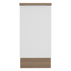 Gabinete Bajo 40 cm 1 Puerta Marrón/Blanco Stella Madesa