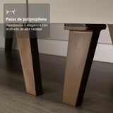 Gabinete Bajo 40 cm 3 Cajones Con Patas Nice Crema