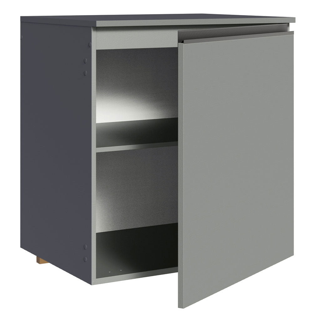Gabinete Bajo 60 cm 1 Puerta Gris Nice Madesa