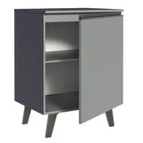 Gabinete Bajo 60 cm Sin cajones 1 Puerta Nice Gris