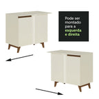 Gabinete Bajo Esquinero 90 cm 1 Puerta Blanco Reims Madesa