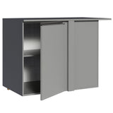 Gabinete Bajo de Esquina 1 Puerta Sin Patas Nice Gris