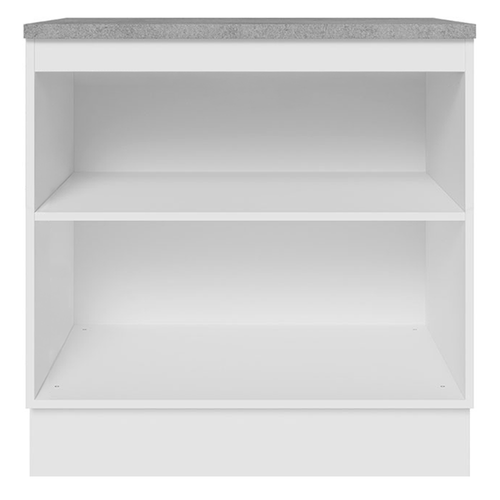 Gabinete Bajo 80 cm 2 Puertas Blanco Glamy