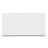 Gabinete Superior 120 cm 2 Puertas Glamy Blanco