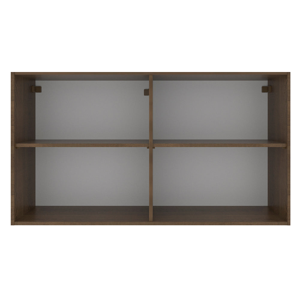 Gabinete Superior 120 cm 2 Puertas Marrón/Blanco Stella Madesa