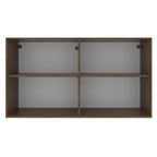 Gabinete Superior 120 cm 2 Puertas Marrón/Blanco Stella Madesa
