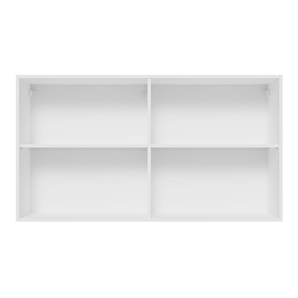 Gabinete Superior 120 cm 2 Puertas Blanco/Negro Lux Madesa
