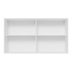 Gabinete Superior 120 cm 2 Puertas Blanco/Negro Lux Madesa