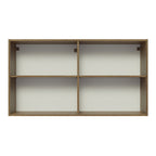 Gabinete Superior 120 cm 2 Puertas Marrón/Gris Lux Madesa