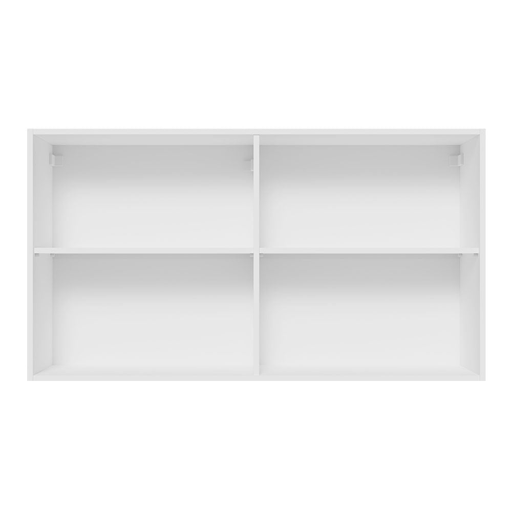 Gabinete Superior 120 cm 2 Puertas Lux Blanco/Gris