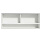Gabinete Superior 120 cm 2 Puertas Corredizas de Vidrio 1 Nicho Blanco Reims, Glamy, Lux, Stella y Agata Madesa 02
