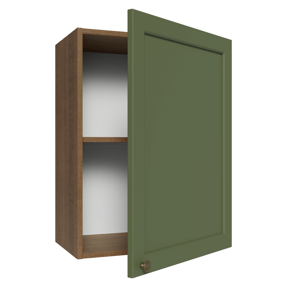 Gabinete Superior 50cm 1 Puerta Marrón/Verde Vik Madesa