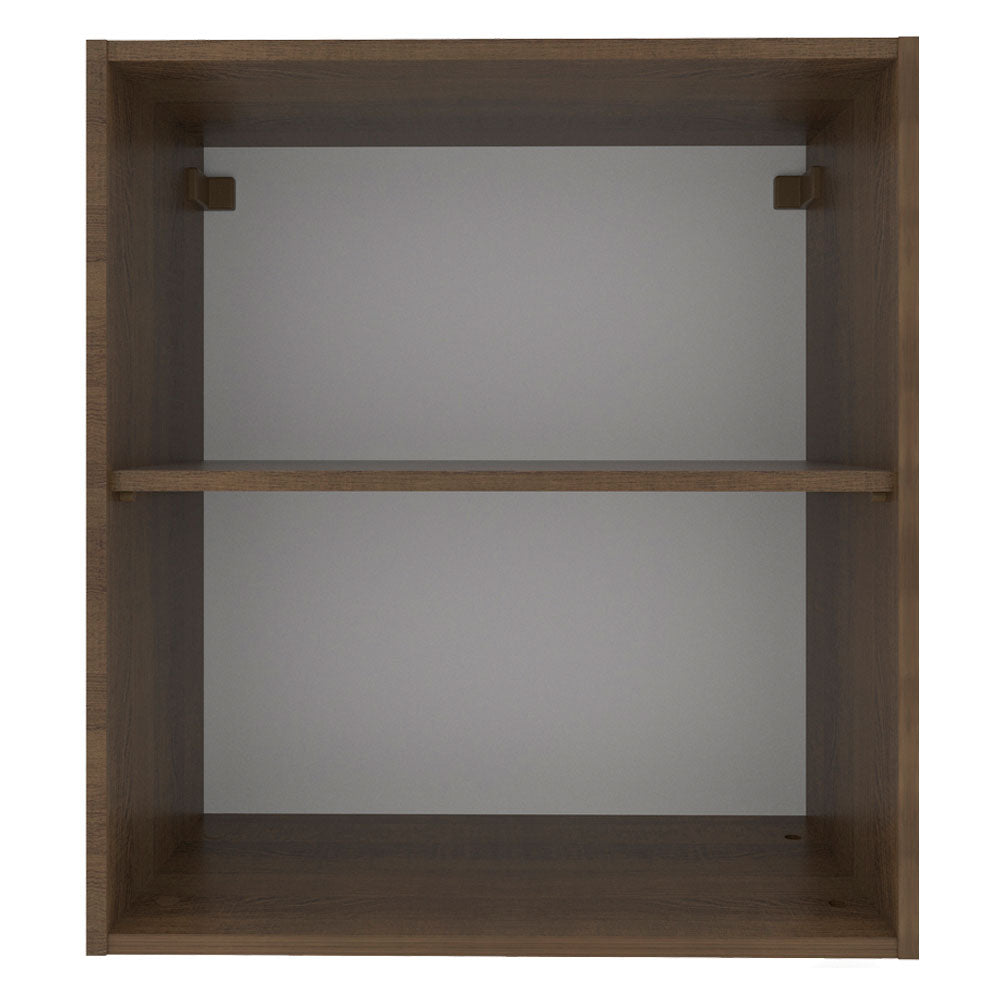 Gabinete Superior 60 cm 1 Puerta Marrón/Blanco Stella Madesa