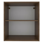 Gabinete Superior 60 cm 1 Puerta Marrón/Blanco Stella Madesa