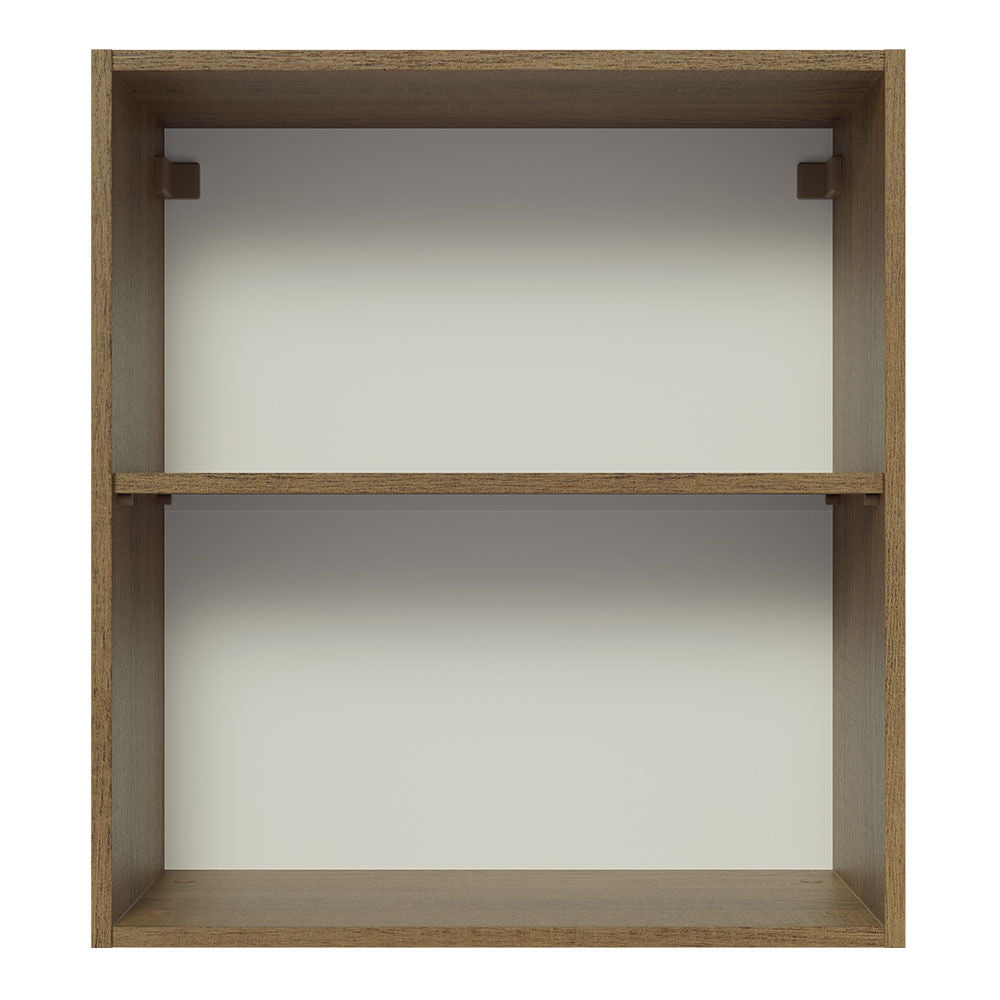 Gabinete Superior 60 cm 1 Puerta Marrón/Gris Lux Madesa