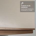 Gabinete Superior 60 cm 1 Puerta Abatible Crema Nice Madesa