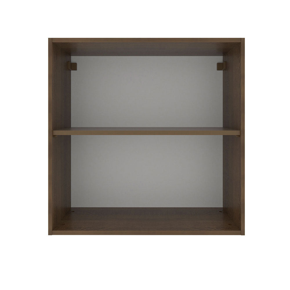 Gabinete Superior 70 cm 2 Puertas Marrón/Blanco Stella Madesa