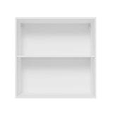 Gabinete Superior 70 cm 2 Puertas Blanco/Negro Glamy