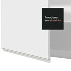 Gabinete Superior Esquinero 166 cm 1 Puerta 3 Nichos Blanco Glamy Madesa