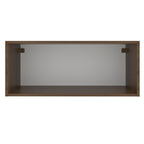 Gabinete Superior 80 cm 1 Puerta Abatible Marrón/Blanco Stella Madesa