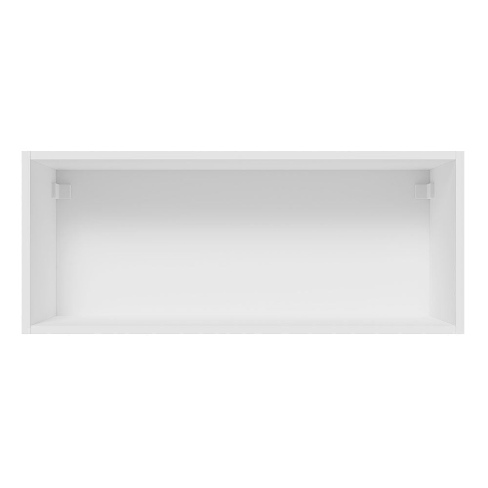 Gabinete Superior 80 cm 1 Puerta Abatible Blanco/Negro Lux Madesa