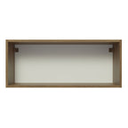 Gabinete Superior 80 cm 1 Puerta Abatible Marrón/Gris Lux Madesa