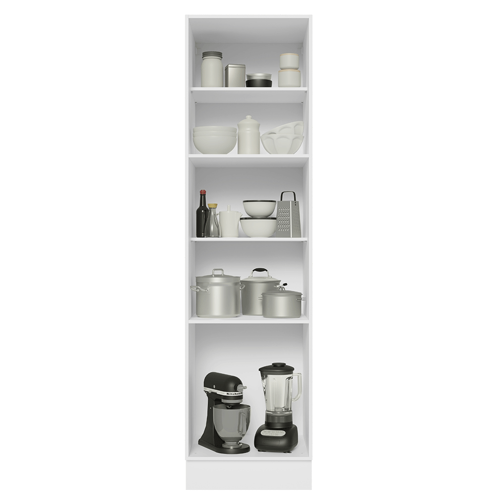 Mueble Despensa 60 cm 3 Puertas Blanco/Gris Lux Madesa