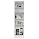 Mueble Despensa 60 cm 3 Puertas Blanco/Gris Lux Madesa