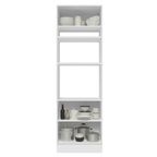 Mueble para Horno 70 cm 3 Puertas Blanco/Gris Lux Madesa