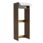 Mueble para Refrigerador 1 Puerta Marrón/Blanco Stella Madesa